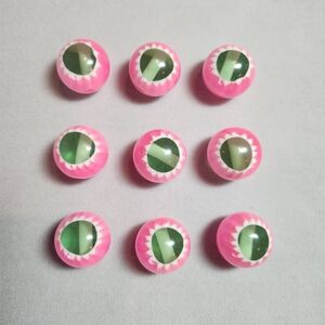 Vibrant Pink and Green Beads